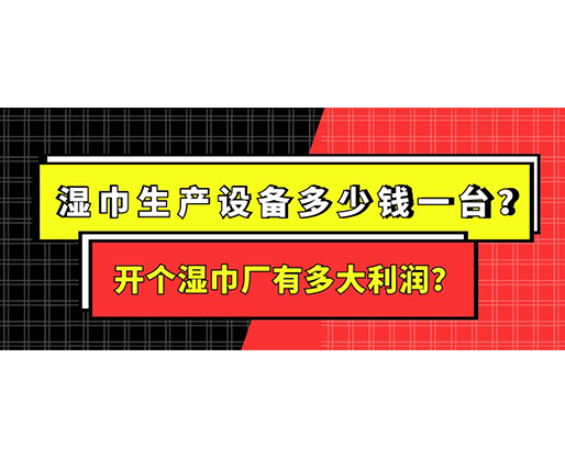 濕巾生產(chǎn)設備多少錢一臺？開個濕巾廠有多大利潤？