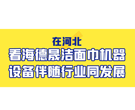 在河北，看海德晟潔面巾機(jī)器設(shè)備伴隨行業(yè)同發(fā)展