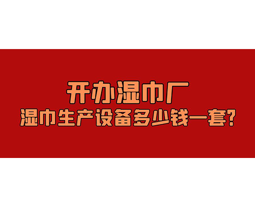 開辦濕巾廠，濕巾生產(chǎn)設(shè)備多少錢一套？